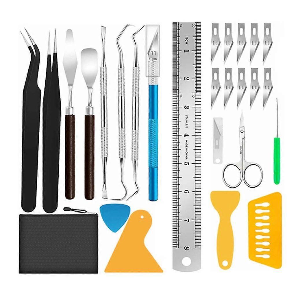 25PCS Model Tools Kits, Hobby Building Craft Set Weeding Plotter Accessories