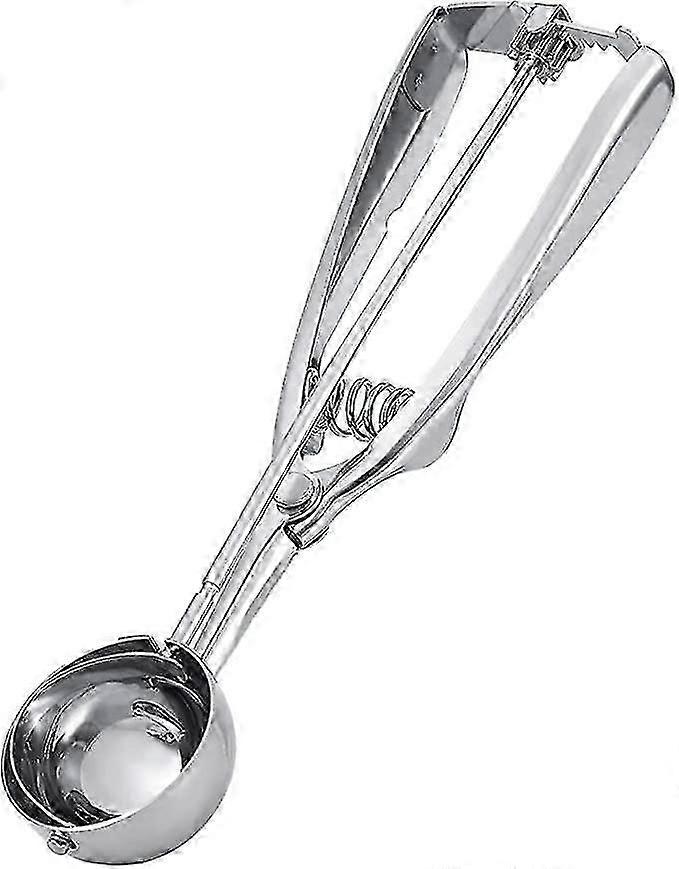 Rustfrit stål Ice Cream Scoop skridsikkert håndtag Cookie Scoop Paper Cup (4cm)