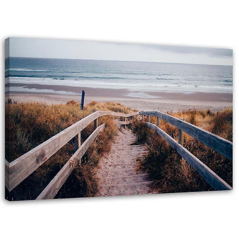 Impression sur toile, Plage et mer - 100x70