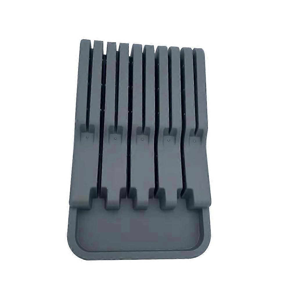 Wooden Knife Display Stand for Kitchen Counter - 8 Slot Organizer, Durable Wood, Space-Saving Design, Natural Finish