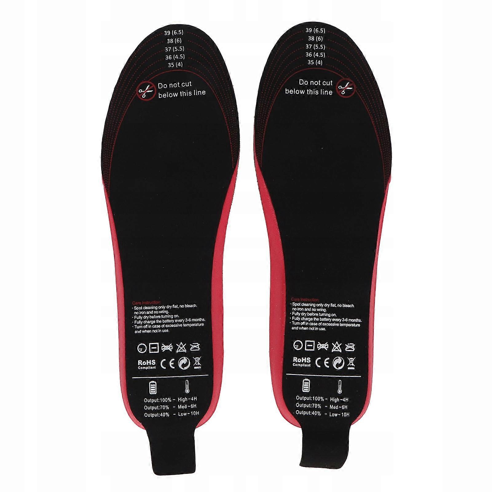 Inserts de chaussures chauffants 35-40 USB + télécommande