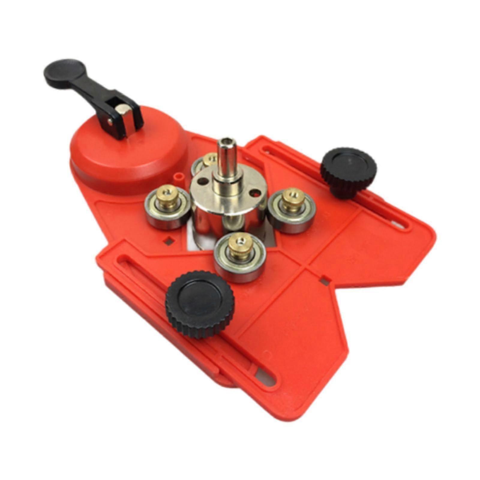 Adjustable Tile and Glass Drilling Guide Tool with Position Finder for Ceramic Porcelain Tiles, Smooth Surface Hole Locator