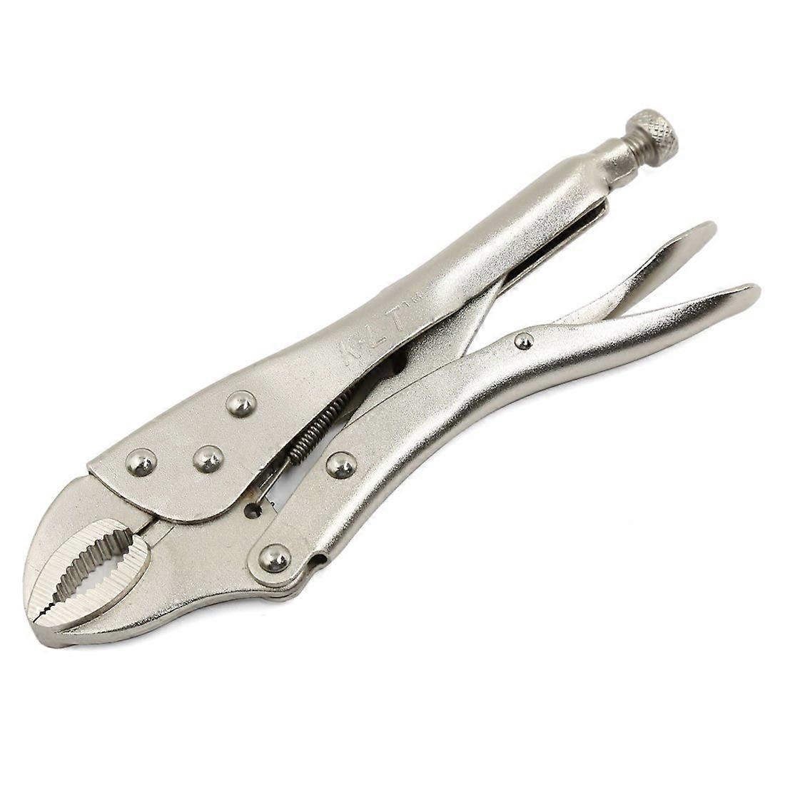 CR-V Vise-Grip Clamps 8.7" Curved Jaw Locking Pliers with Wire Cutter and Toggle Clamps for Heavy Duty Use