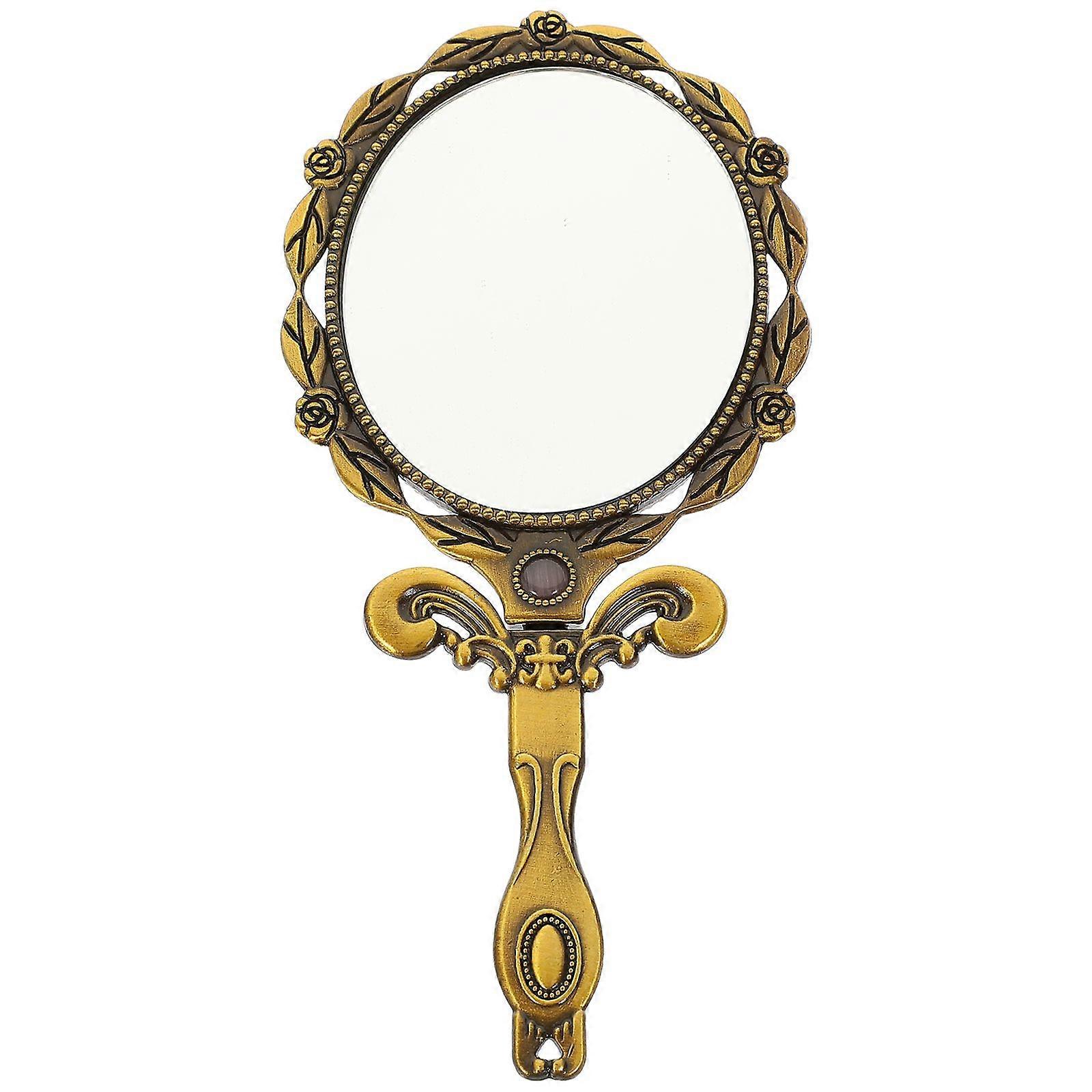 Makeup Mirror Cosmetic Mirror Folding Makeup Mirror Delicate Handheld Mirror