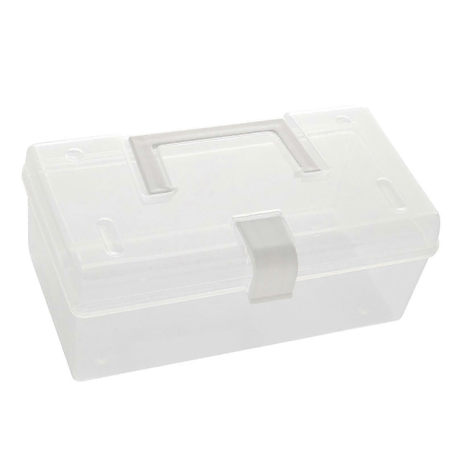 Stackable Plastic Storage Box with Handle - Compact Design for Clutter-Free Organization well