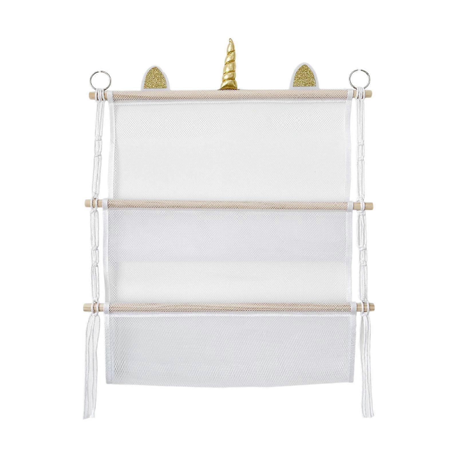 Stuffed Animal Net 2 Layers Hanging Storage Net for Playroom Bedroom Nursery