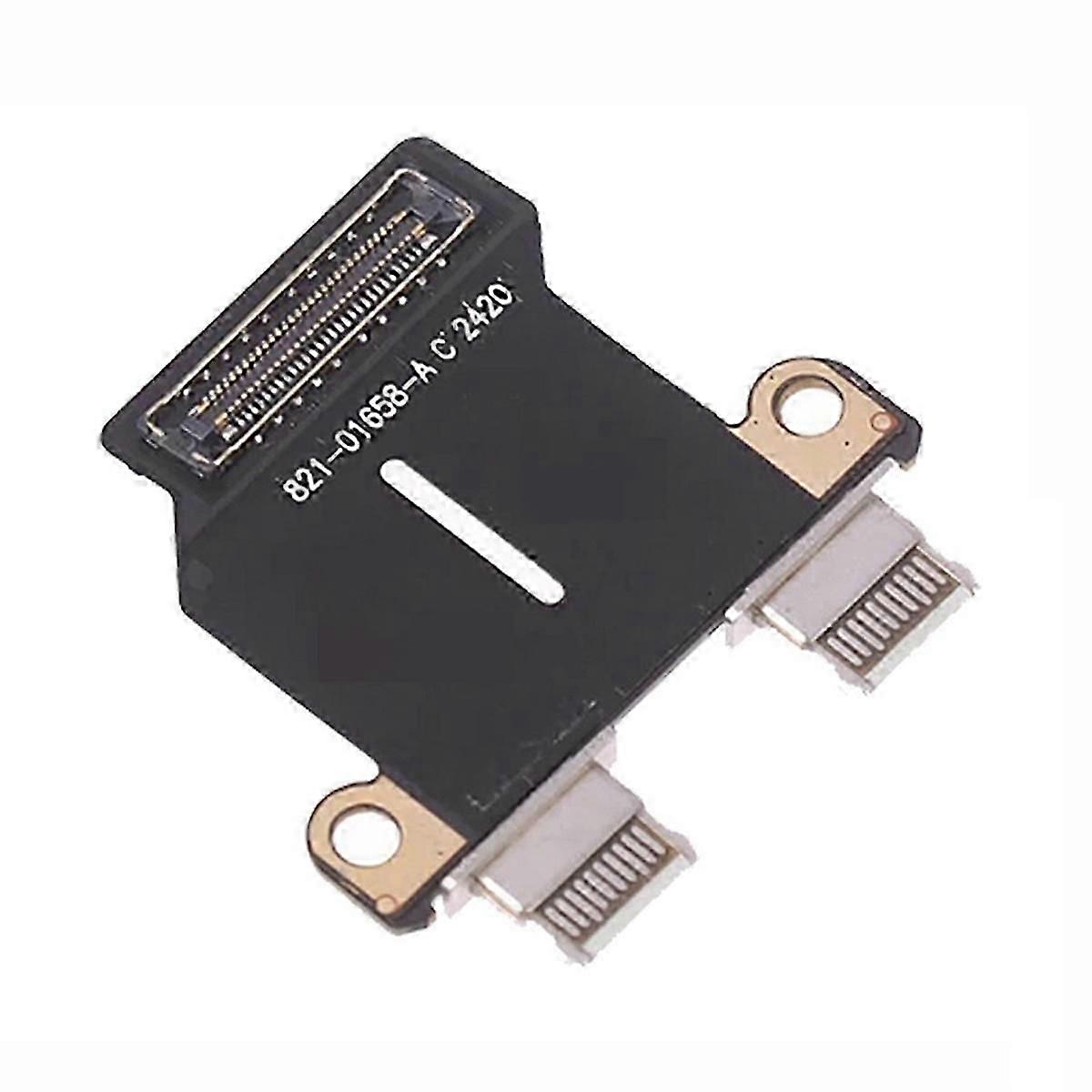 DC Power Jack I/O USB-C Board Flex Cable Replacement for 13Inch A2337 A2179 A1932 820-01161-A 821-0