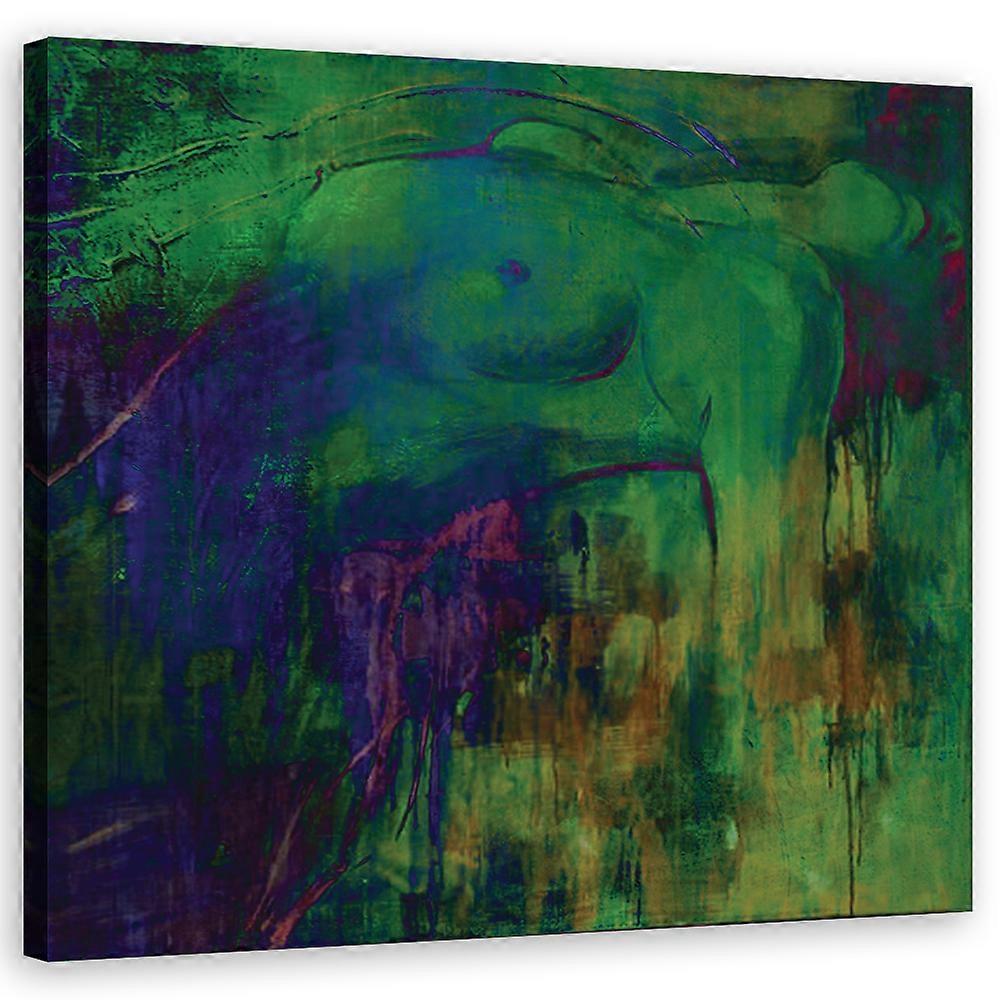 Tisk na plátně, Lidé - Zelená - 30x30