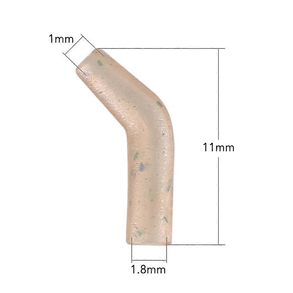 TARUOR 30 / 50 / 100 PCS Fishing Line Aligner Anti-tangle Hook Sleeves Bent Hook Aligner Carp Fishing Hair Rig Accessory