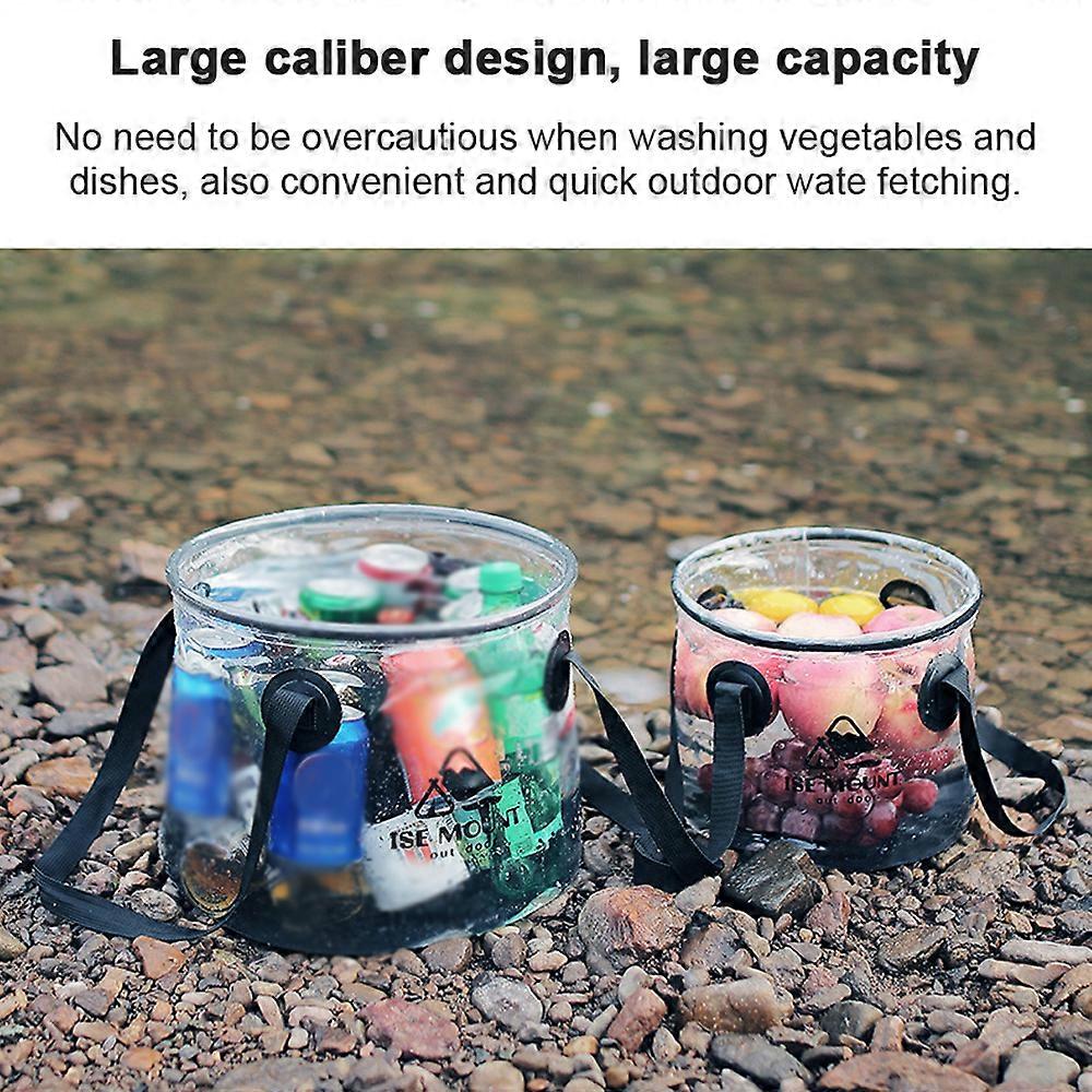 Oudoor Camping Picnic Water Bucket Large Capacity Portable Water Bucket Car Travel Folding Water Bucket with Handle