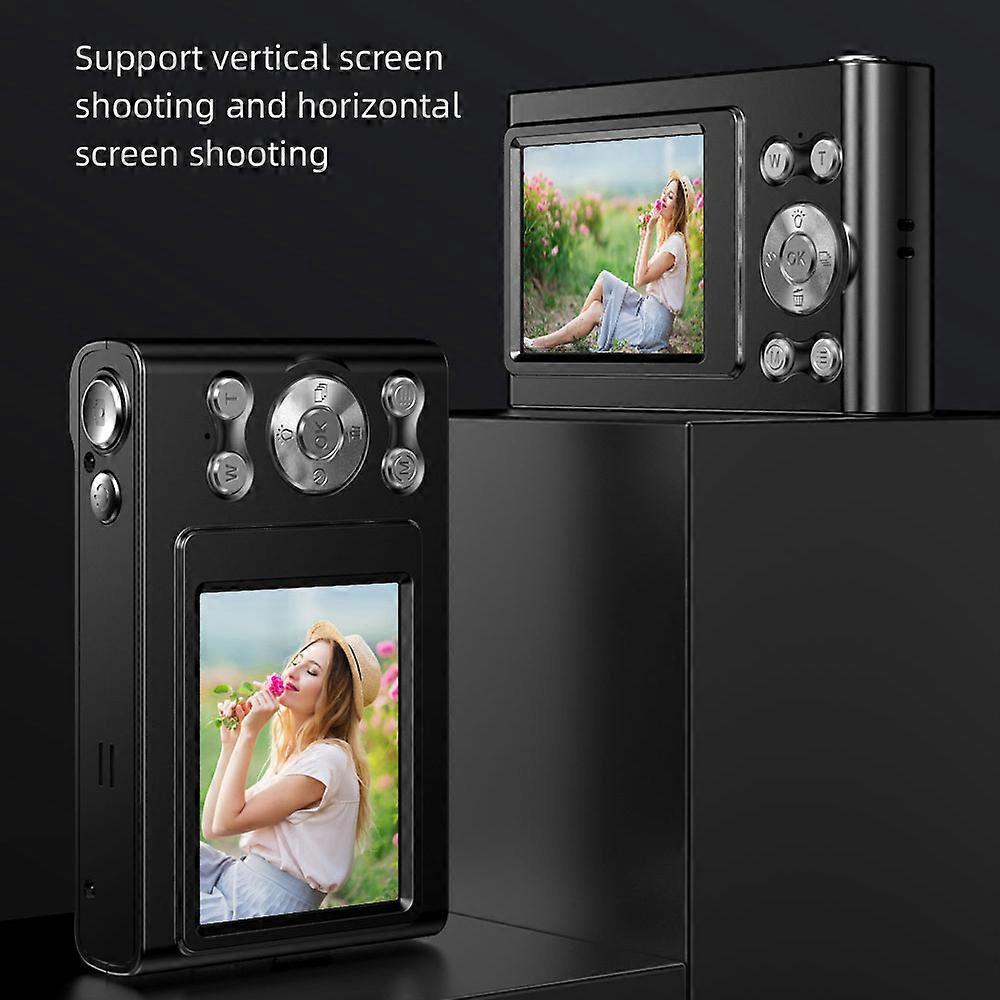 4K Digital Camera 48MP 2.4" IPS Screen 32GB Memory Black