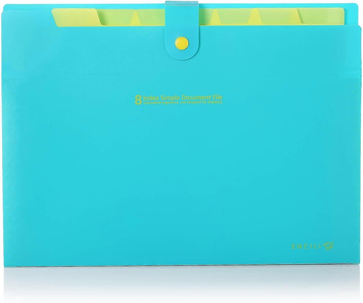 Accordian File Organizer, Expanding Folders With Pockets, Accordion Document Letter Organizer 8 Pockets