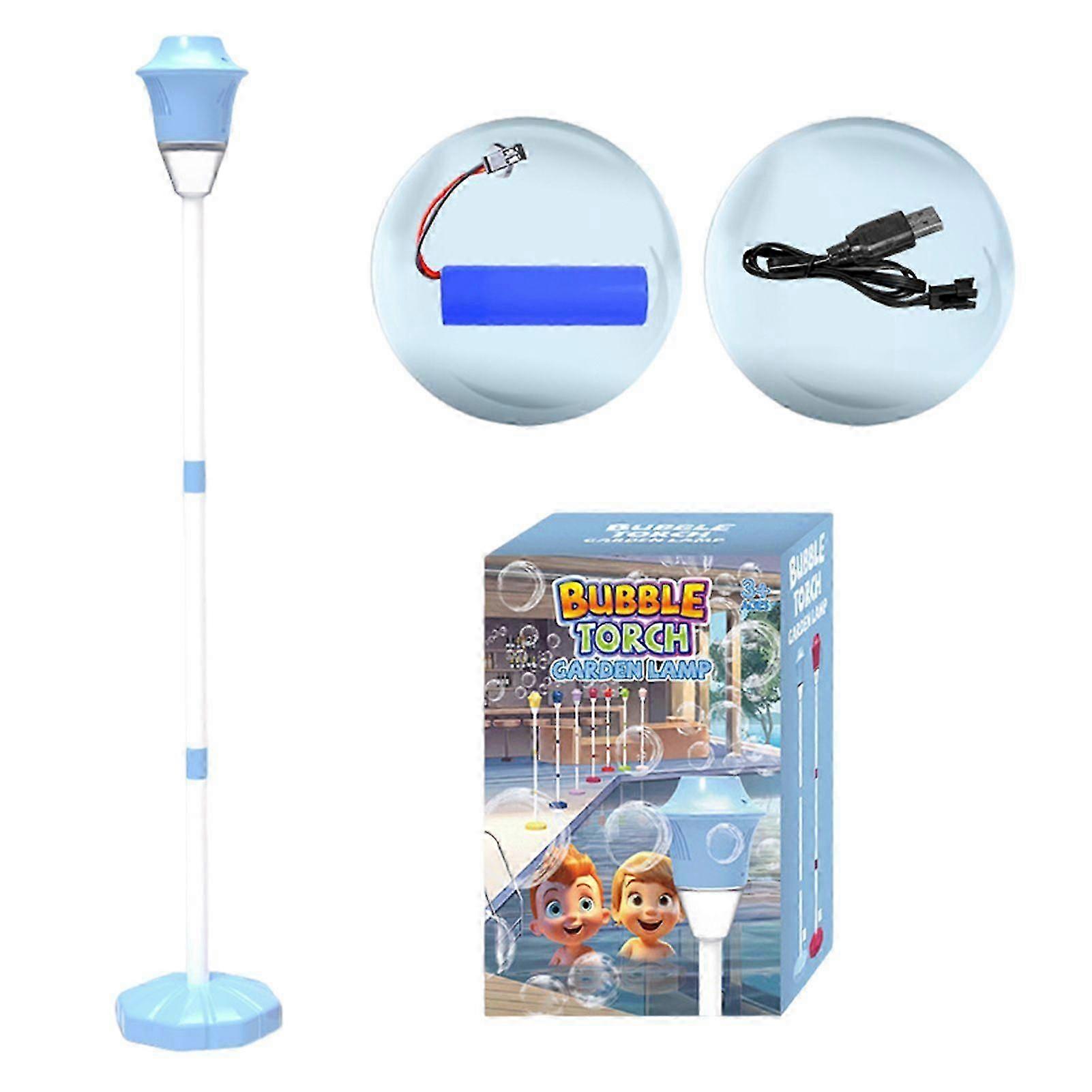 Bubble Machine Stand Mini Bubble Machine with Lights for Kids Adjustables Height Garden Bubble Maker for Home Party