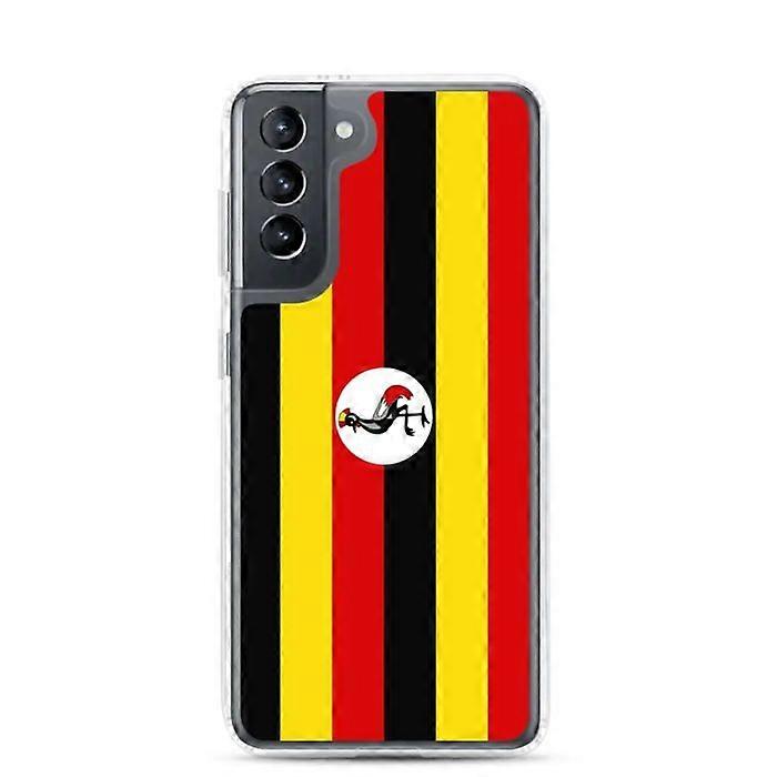 Phone Case - Samsung - Galaxy S21 Plus - Uganda Flag - Flexible - Multicolored