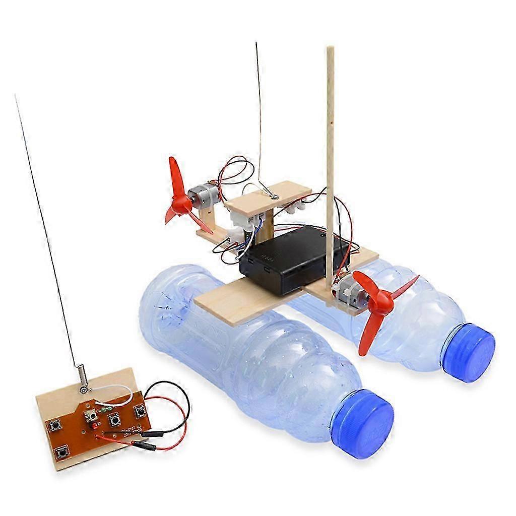 Diy Remote Control Boat Kits Stem Toy Wooden Model For Teenagers School Favor