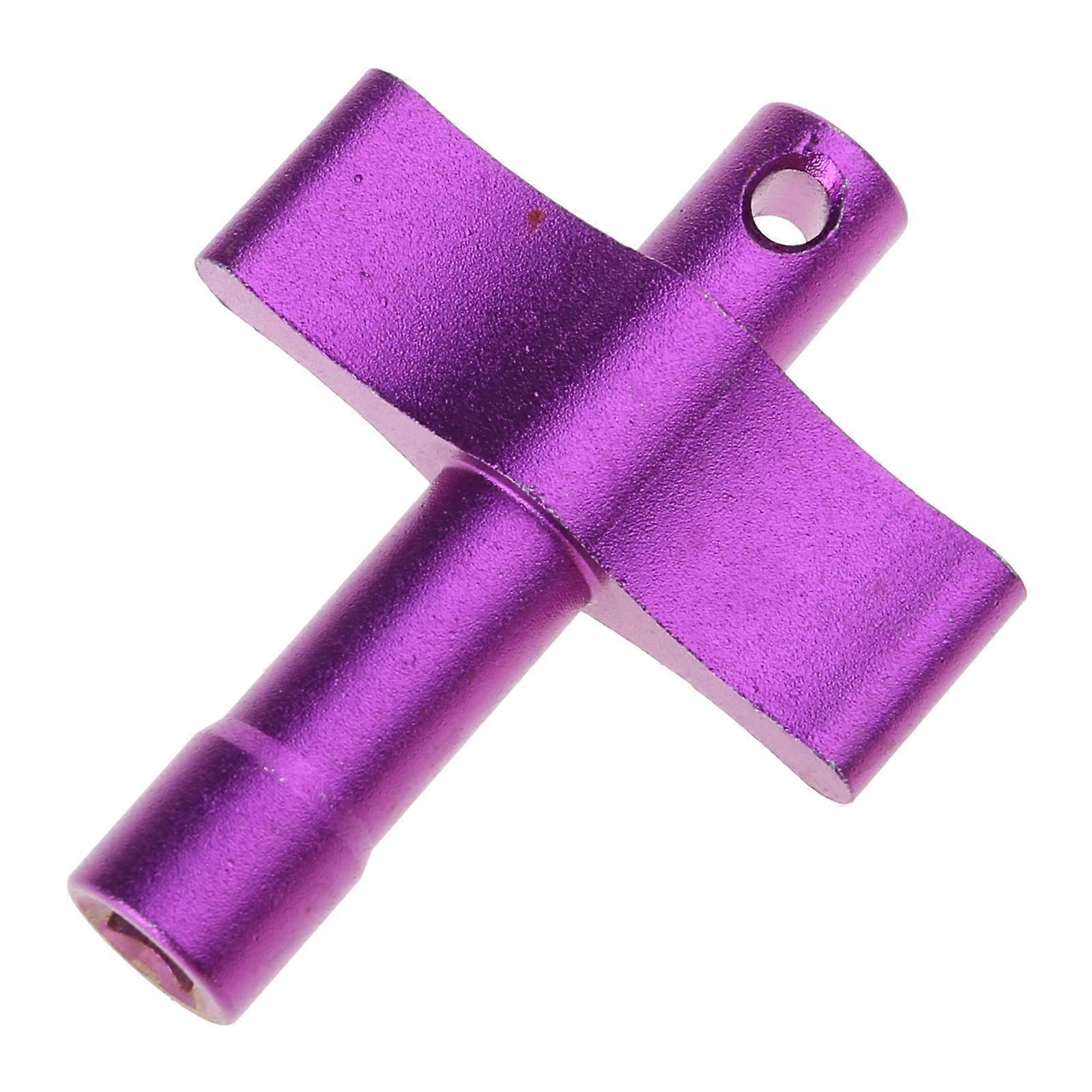 Portable Drum Tuner Standard Drum Keys Lightweight Percussion Hardware Tool S Shaped Drum Tuning Keys Gift for Drummers Purple