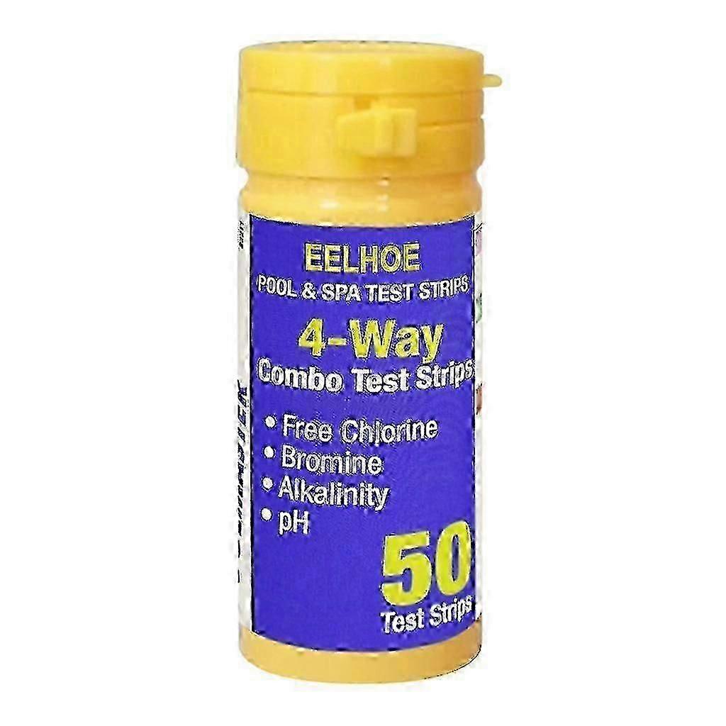50pcs Pool Test Strips 4 Way Water Testing Kit for Swimming Pool and Spa Chemistry