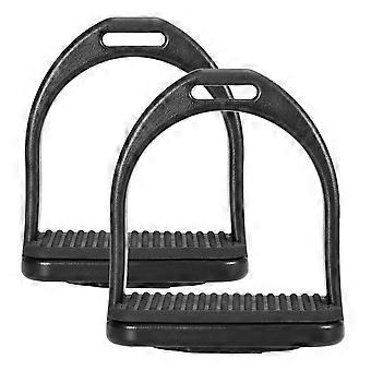 2 PCS Plastic Horse Riding Stirrups Anti-Skid Lightweight Equestrian Safety Pedals for Saddle Durable Comfortable
