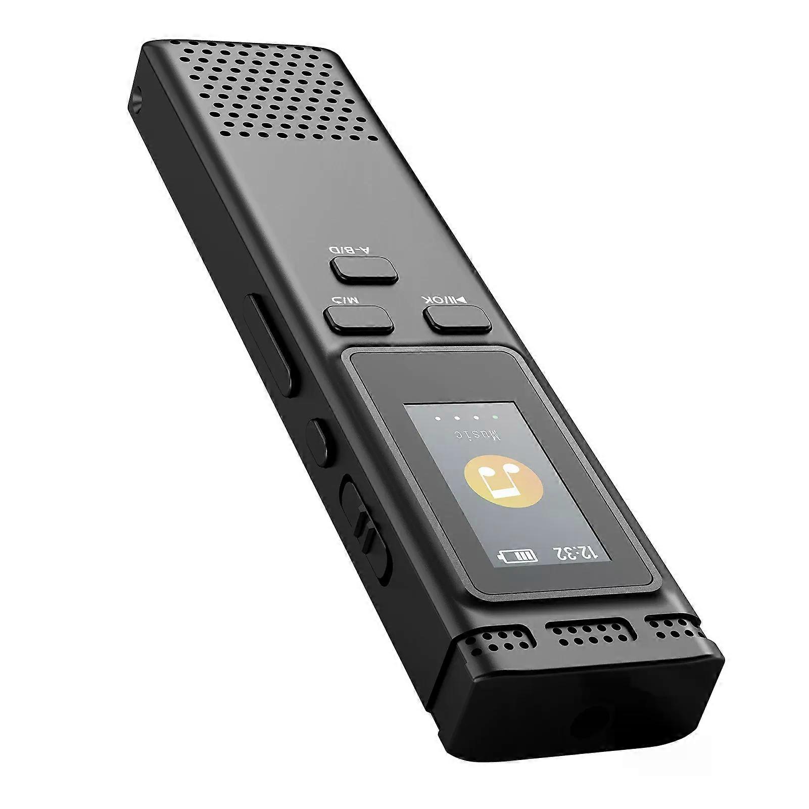 con 64GB/16GB/8GB Digital Voice Recorder Voice Activated Audio Recording Noise Reduction with MP3 Music Player 288hrs Recording File