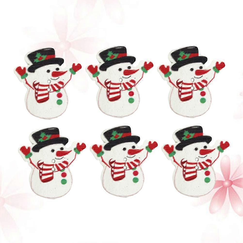 Versatile Craft Buttons, Snowman Decor for Sewing and Scrapbooking