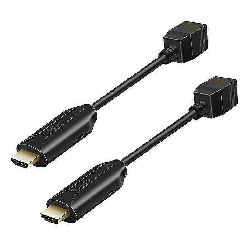 -Extensor compatível com 50M sobre cabo Ethernet UTP CAT5E / CAT6, portas RJ45, rede LAN