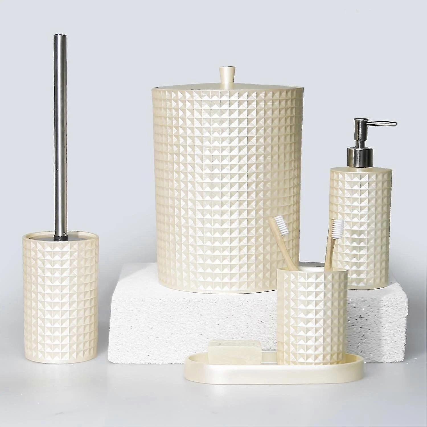 İnci Bitişli 5 Parça Neptün Banyo Seti