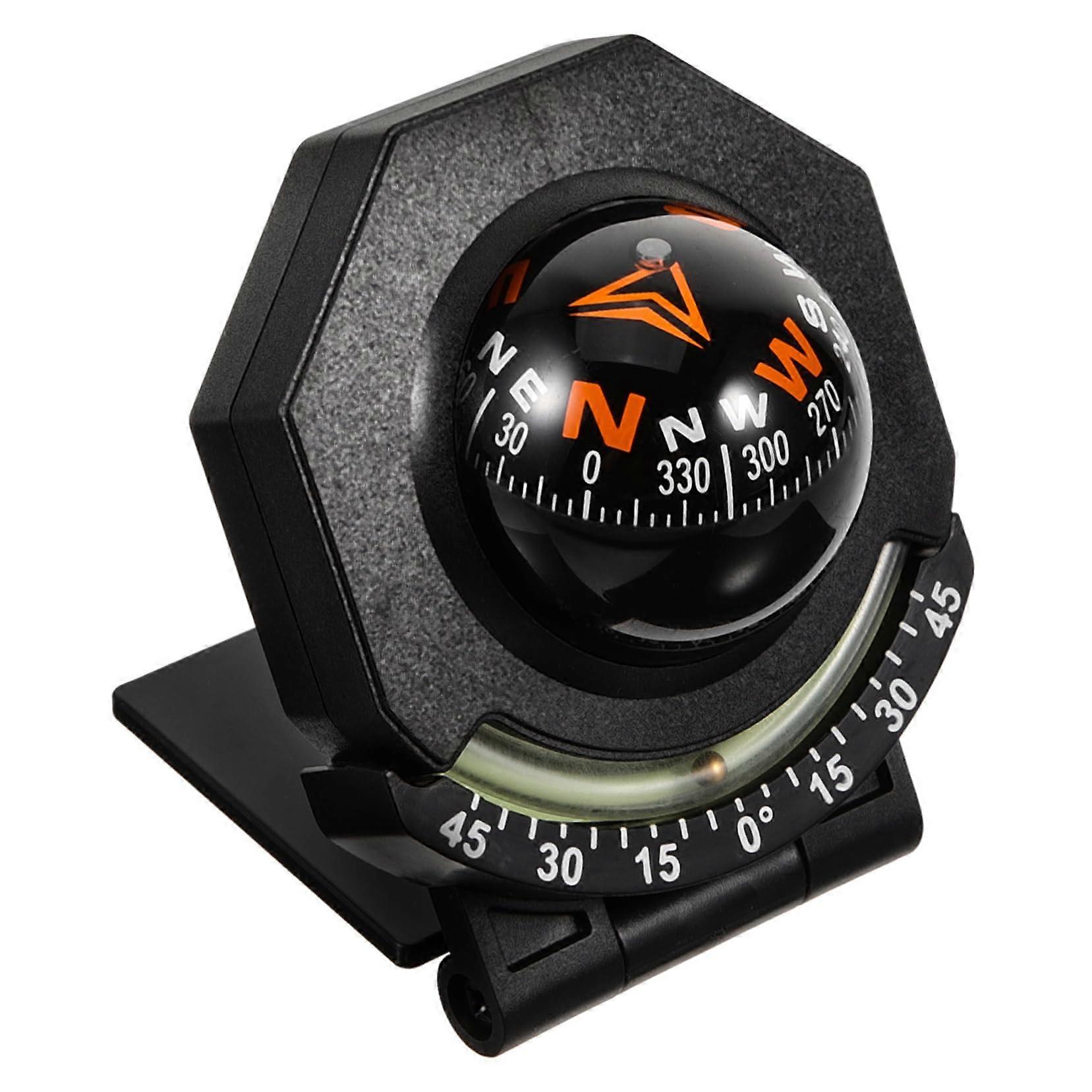 Car Decoration Compass Acrylic Material Practical for Auto Interior Accessories