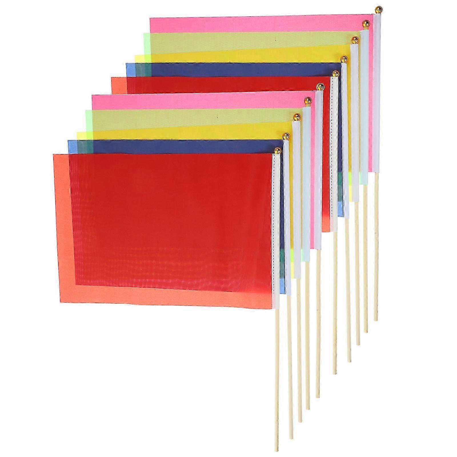 10pcs Lawn Marking Flags - Rectangle Garden Landscape Marking Tool