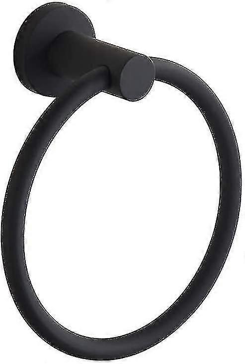 Round Towel Rack Black Diameter 160