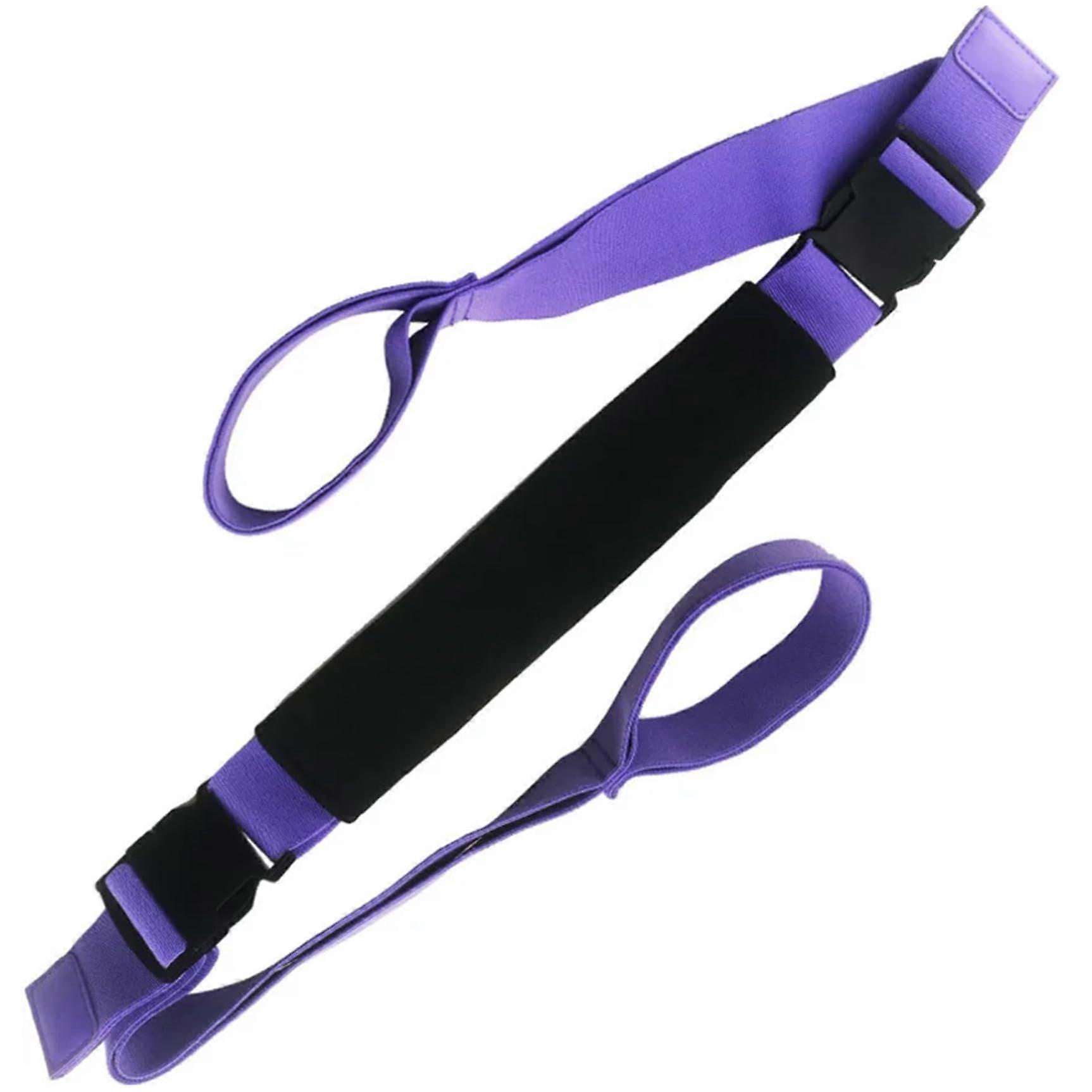 Yoga Strap for Stretching 59 Inch High Elastic Stretch Strap Adjustable Length for Lower Back Pain Relief and Hip Flexor Flexibility