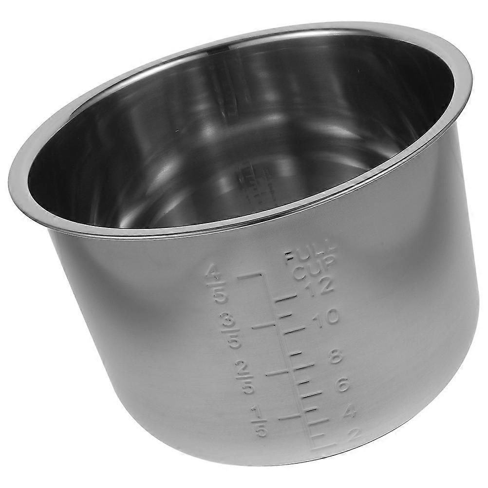 Thickened Stainless Steel Inner Cooking Pot for Rice Cooker   Non Stick Design with Measurement Scale for Versatile Home Cooking Needs