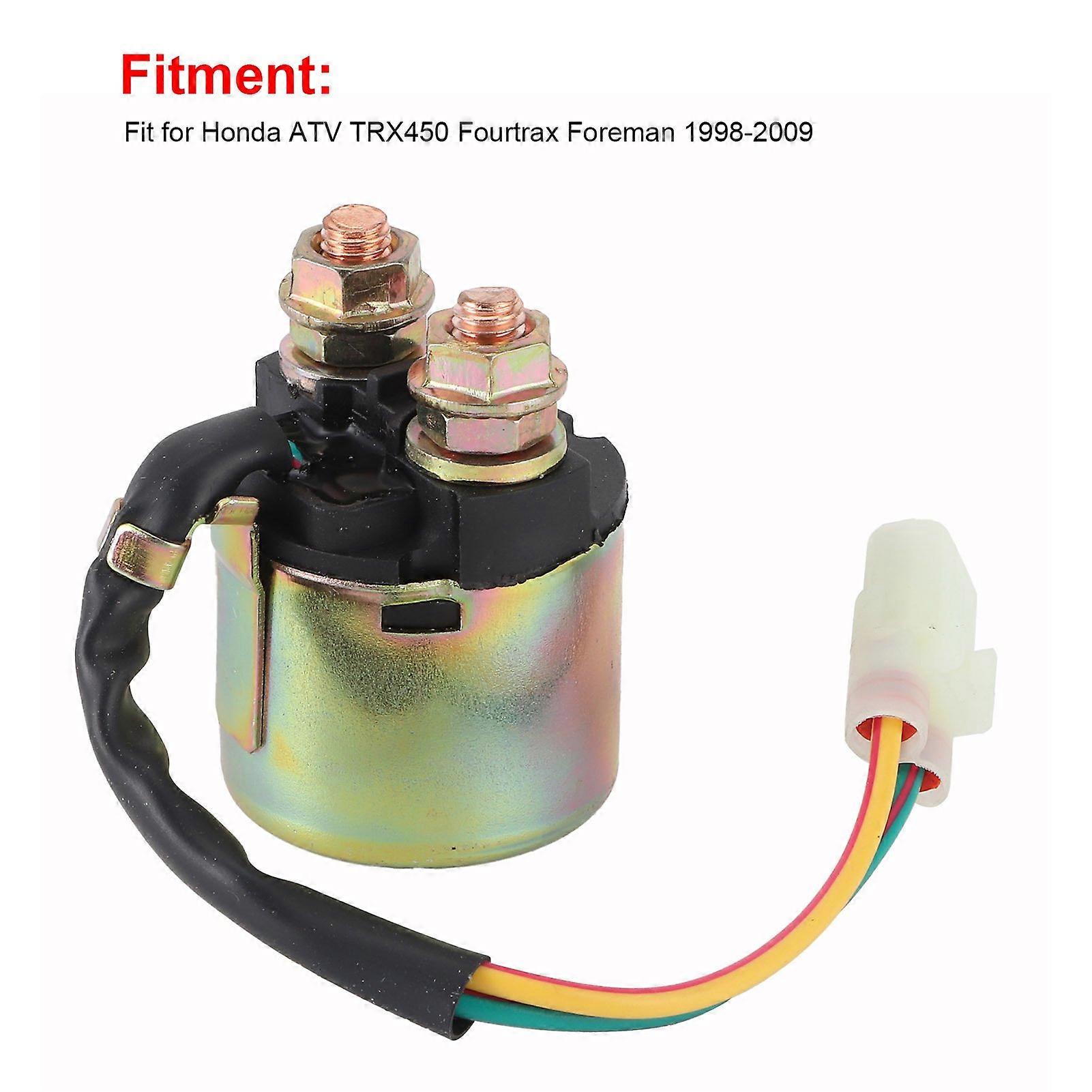 Starter Relay Sole Replacement Fit for Honda ATV TRX450 Fourtrax Foreman 1998-2009