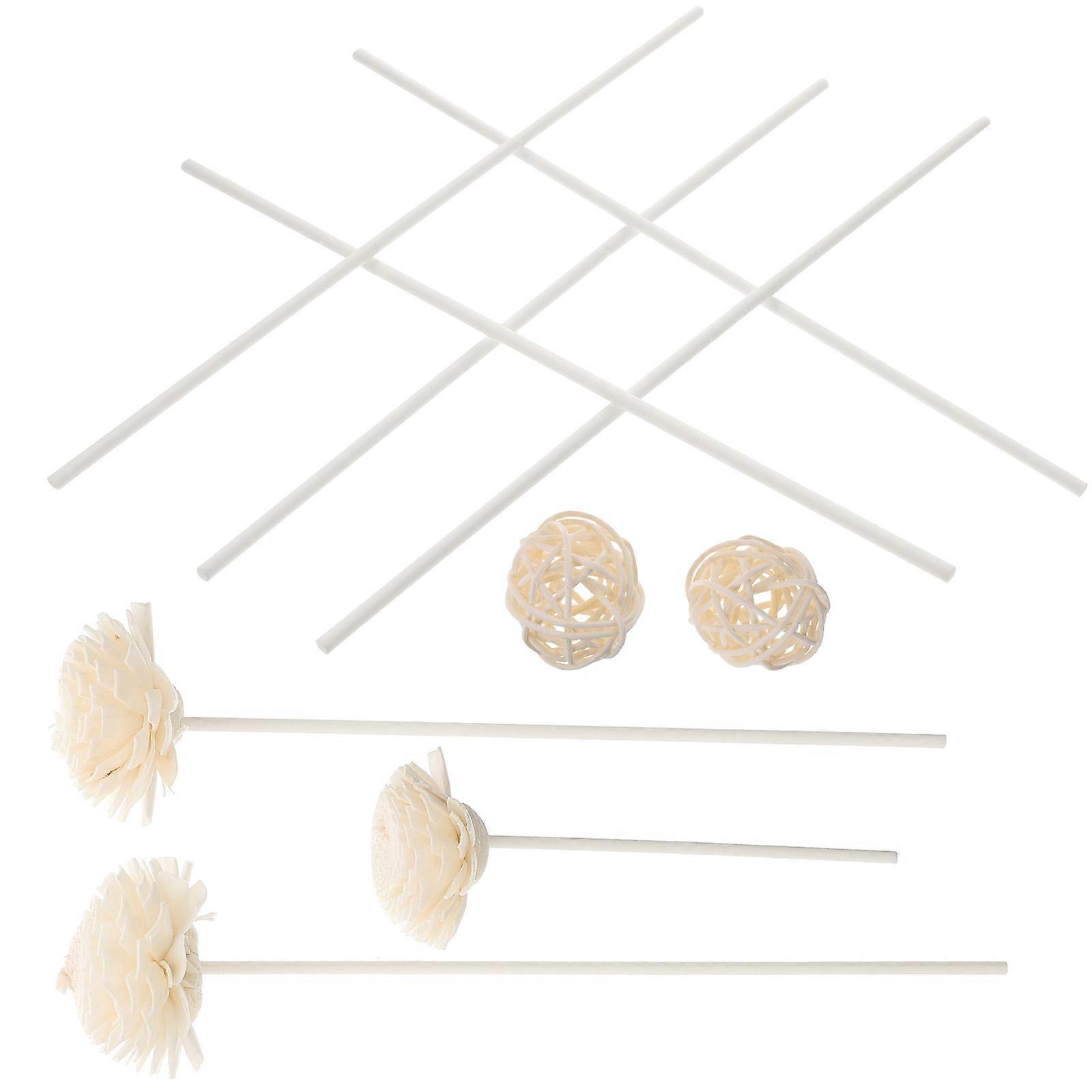 Convenient Diffuser Sticks Essential Oil Diffusion Stick Room Fragrance Aromatherapy Accessory Cylindrical White 20x45cm
