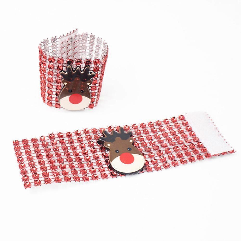 Unique Napkin Rings Elegant Design Plastic Home Decoration 13x4x0.2cm 9Pcs