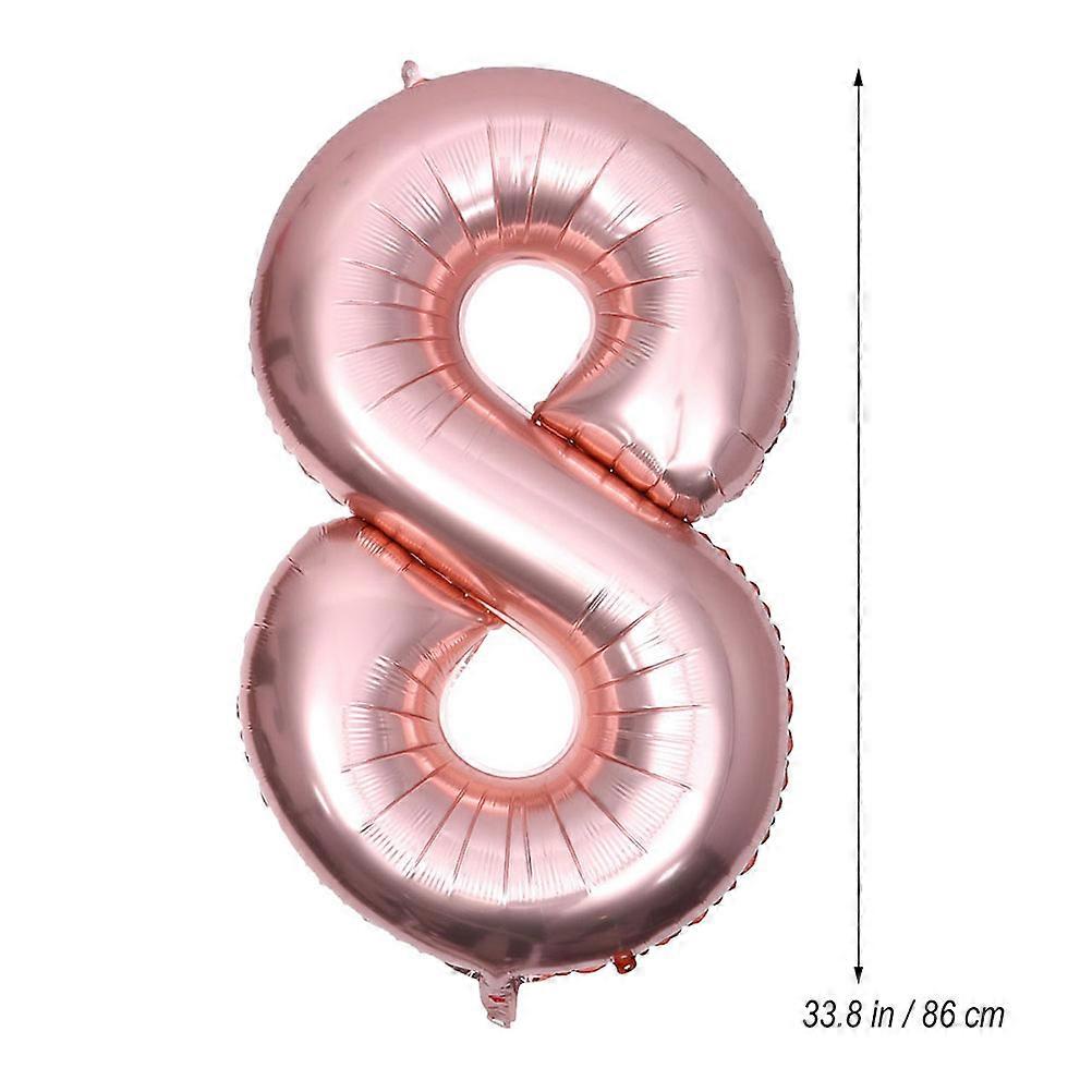 عدد بالون ذهبي 40 بوصة عيد ميلاد حفلة زخرفة صور الدعائم 2 قطعة