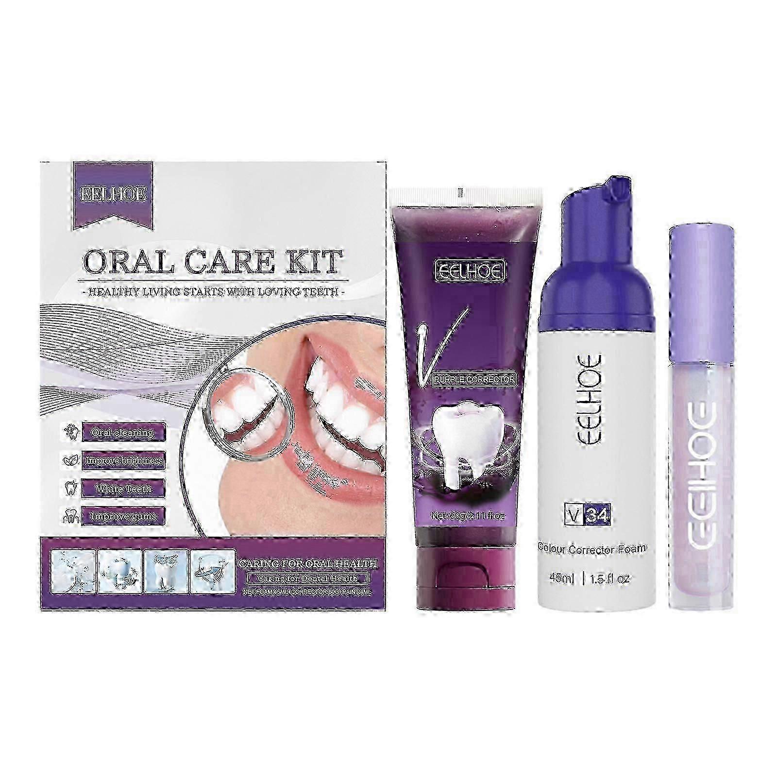 Whitening Toothpaste & Mouthwash Kit, Brighter Smile, Stronger Teeth