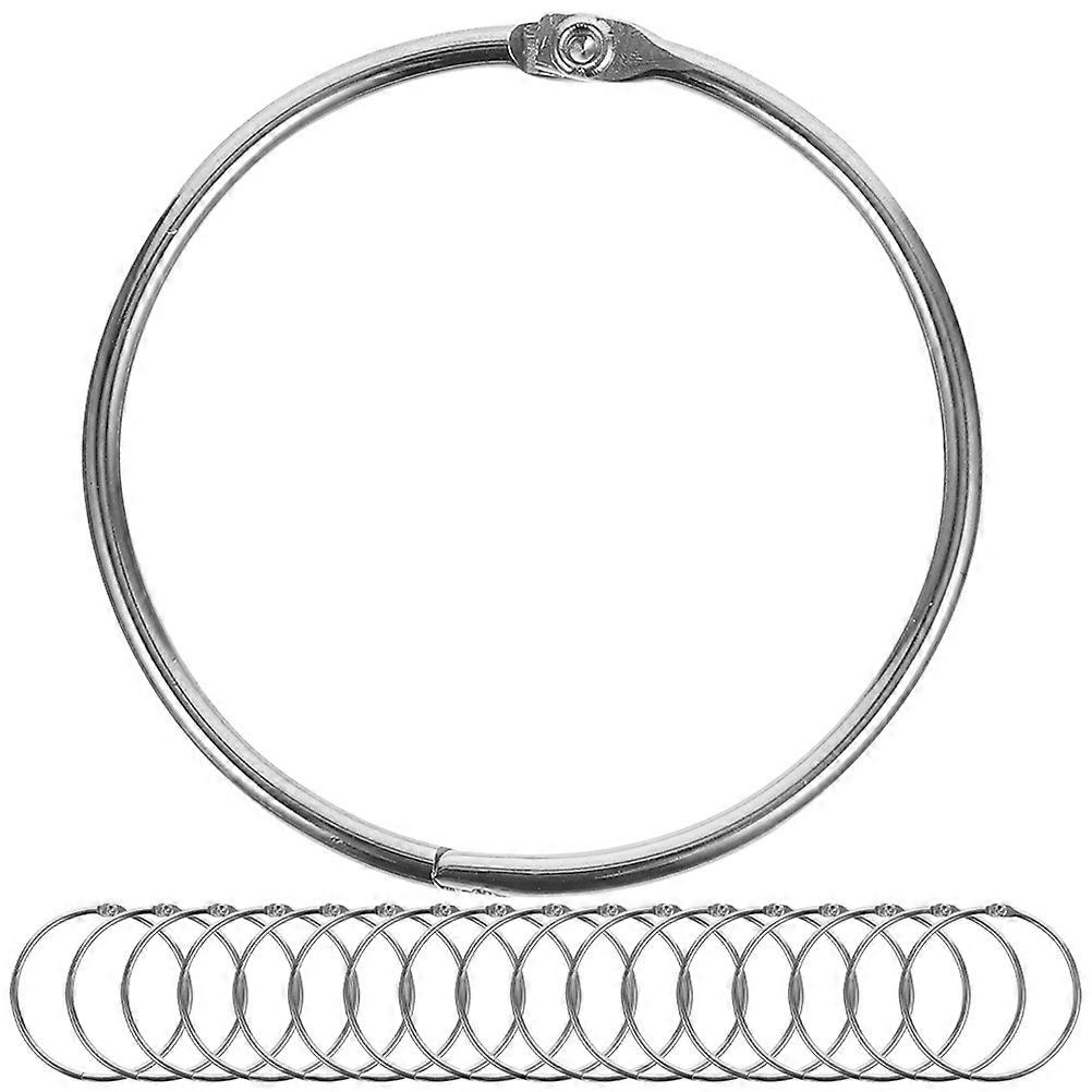 20pcs Metal Shower Curtain Rings Hooks Rustproof Chrome Finish Effortless Sliding for All Bathroom Styles