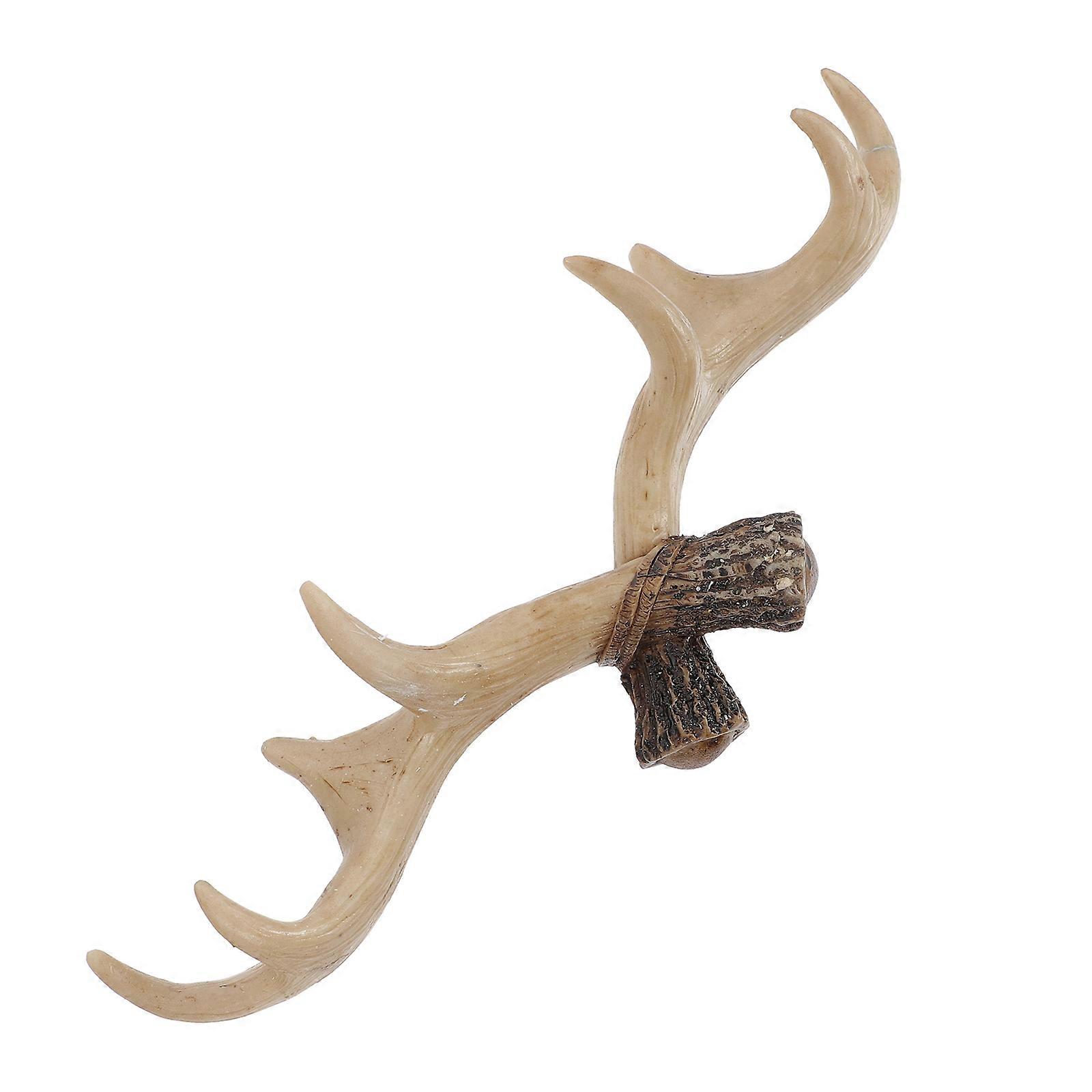 Coat Clothes Hooks American Type Wall Hook Retro Antler Decorative Hook Homeowners Decorators Dressing Room 1Pack