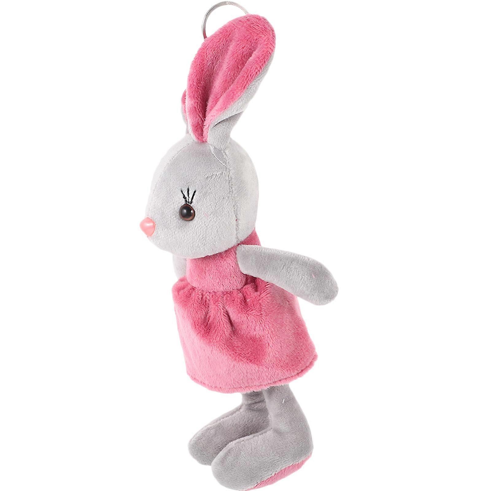 Lovely Plush Bunny Keychain Pendant – Soft Cute Bag Charm Decoration for Keys and Backpacks – Adorable Accessory for Women