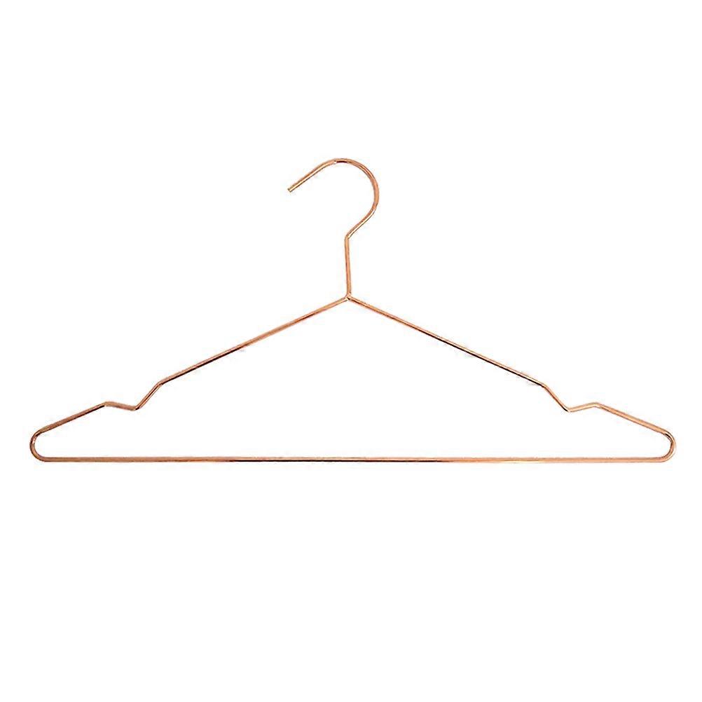 Cloths Hangers Metal Hangers Non-Slip Clothes Holding Home Use 42x20cm Rose Gold 1Set