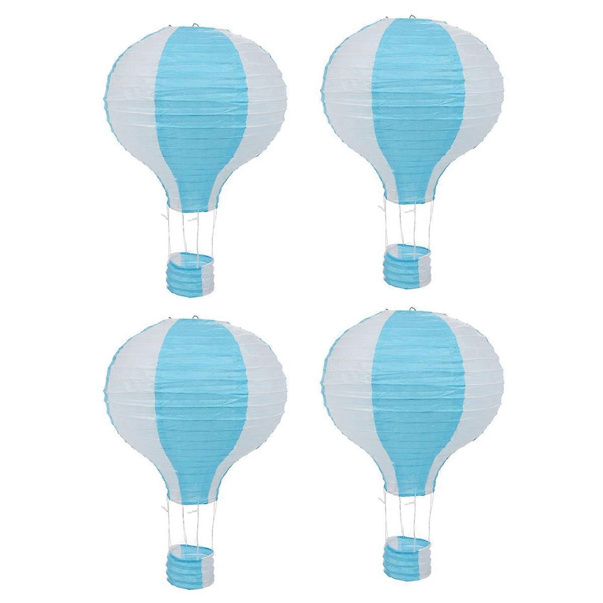 12inch Hot Air Balloon Paper Decor, Blue 