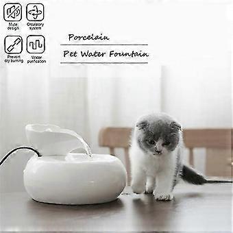 Pet Water Fountain - Elektrische Kat Hondenbak met Filter USB-kabel Wit
