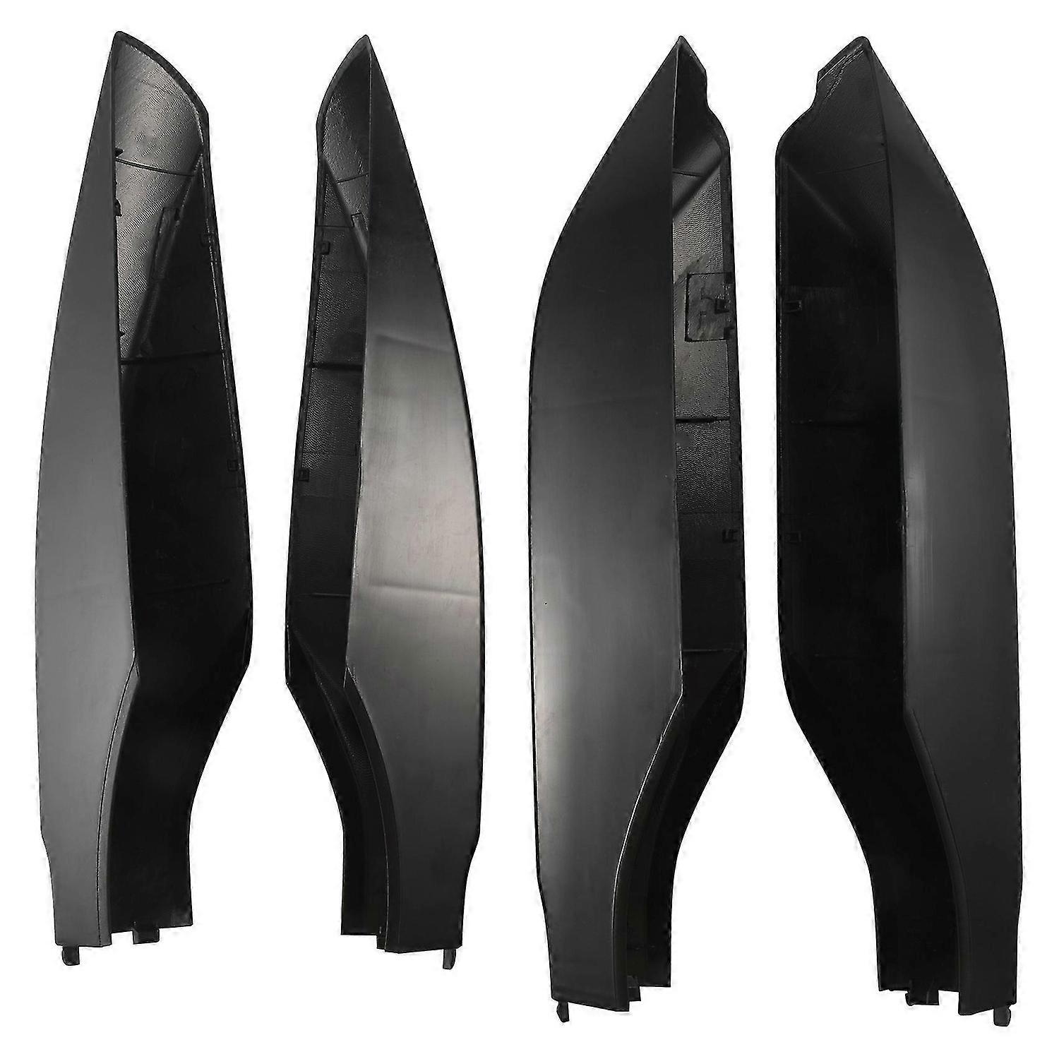 4Pcs/Set μαύρο κέλυφος άκρων ραγών κάλυψης σχάρας στεγανών αυτοκινήτων ABS προστατεύει για το Toyota Prado FJ150 2010-2019