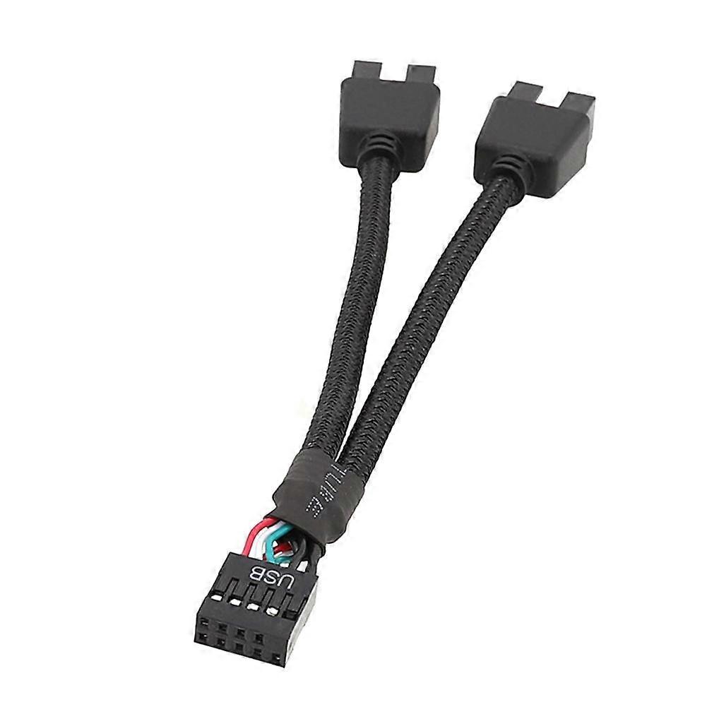 Shielded USB Cable 15cm High Speed Data Sync Cord with Anti Interference for Stable Connection Black