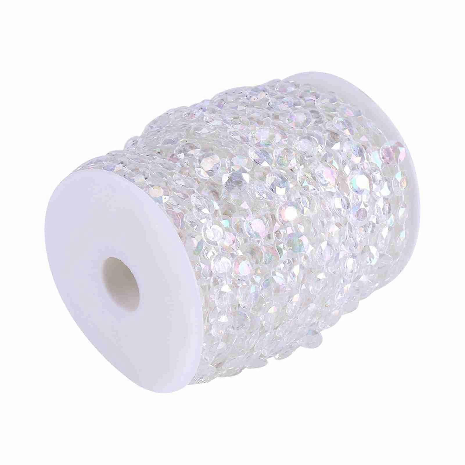 Rideau de perles en acrylique 30 m, effet cristal, décoration de mariage, d'anniversaire, DIY, #2