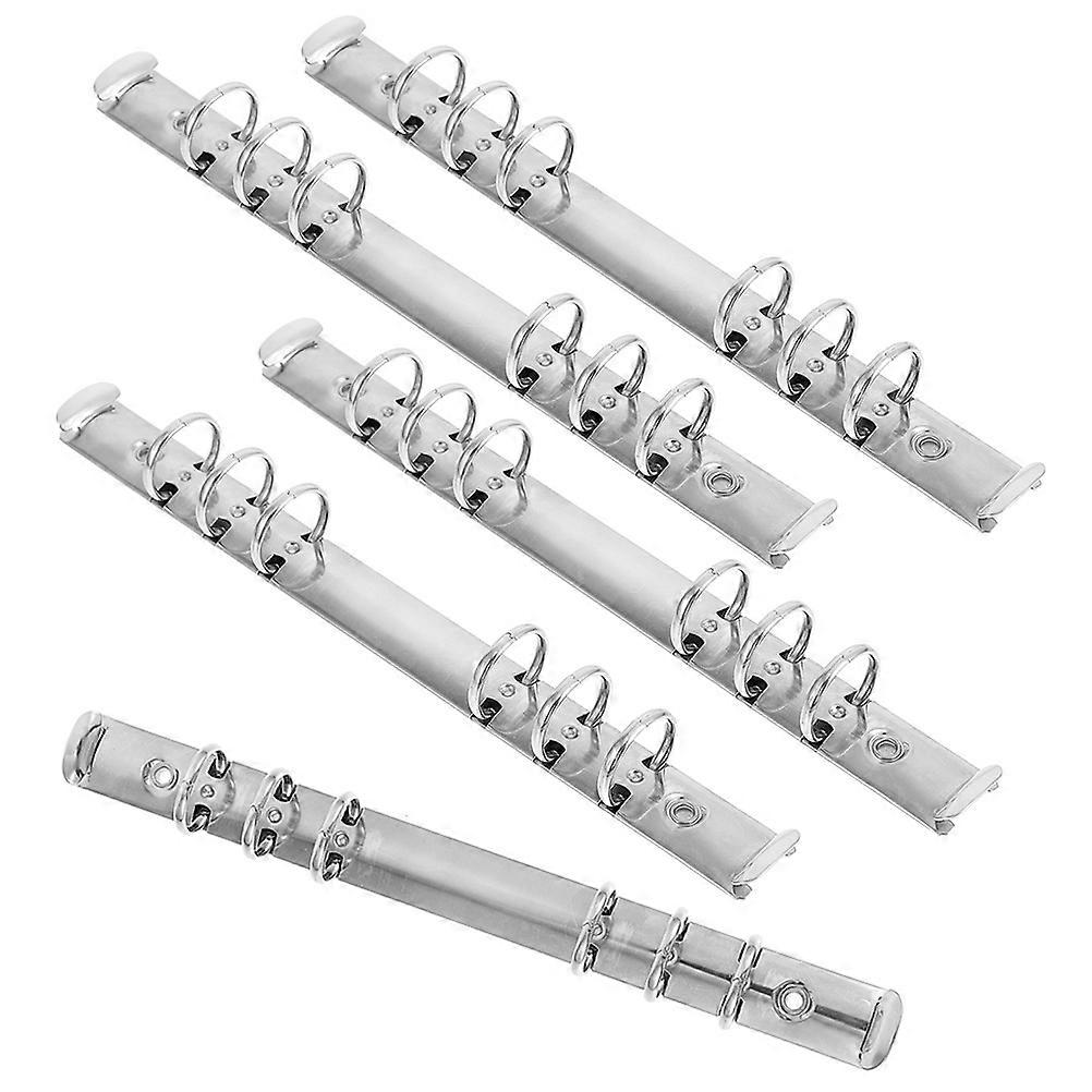Loose-Leaf Binder Mechanisms Organizing Projects 6-Ring Binder Mechanism For Loose Leaf Book Diy Making Teachers 5Pcs