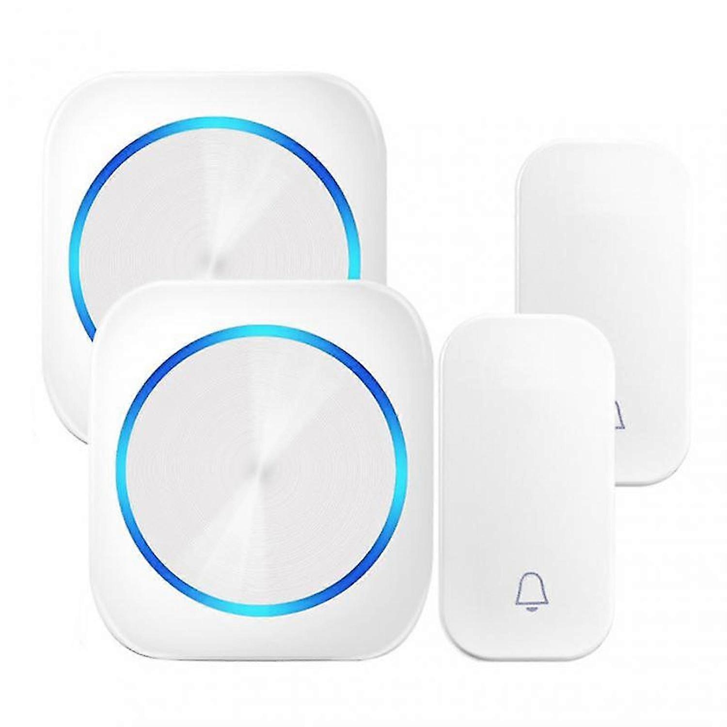 Wireless Remote Doorbell Waterproof Welcome Door Bell No Battery Eu Plug Memory Function