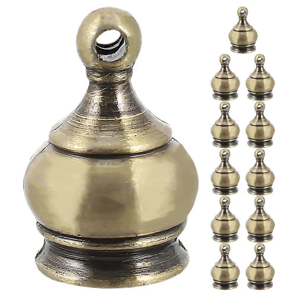 Embouts pour lampes Couronne décorative Capuchon Bouton Alliage de zinc Style classique Éclairage intérieur 12Pcs
