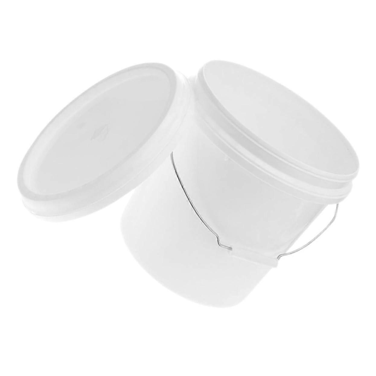 Sealed Plastic Bucket with Lid, Construction Bucket, Green, 10L White Bucket