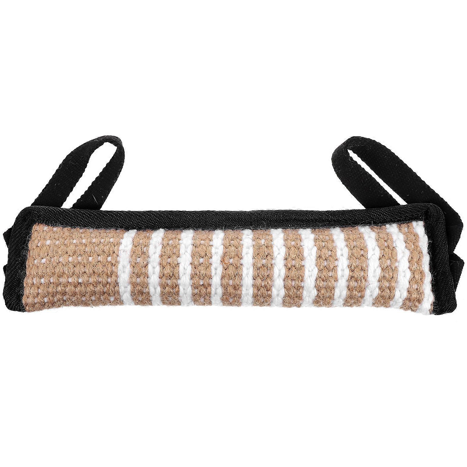 Durable Jute Dog Chew Pillow for Large Dogs – Interactive Training Pad for Strong Molars, Lightweight Tug Toy to Reduce Boredom and Destructive